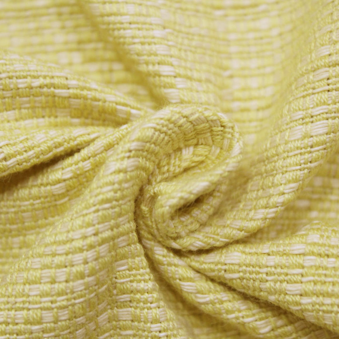 Handloom Corded Weave 300 GSM Plain Cotton Fabric 48" (122 cms) - Gold
