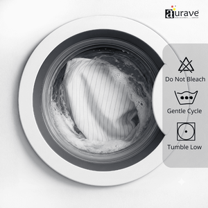 Washing machine Pinstripe Cotton Satin 400 TC Fitted Bedsheet