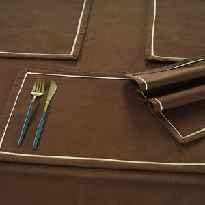 Comfortable Plain Virgo Woven Cotton Table Cover online In India