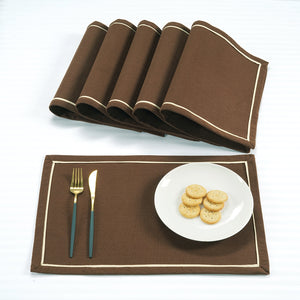 Classy Hand Woven Cotton Table Placemats Set( 6 P cs) online in India