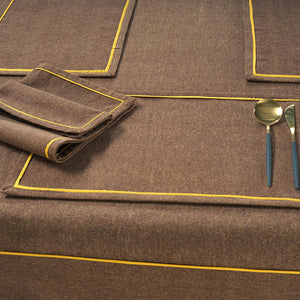Comfortable Plain Virgo Woven Cotton Table Cover online In India