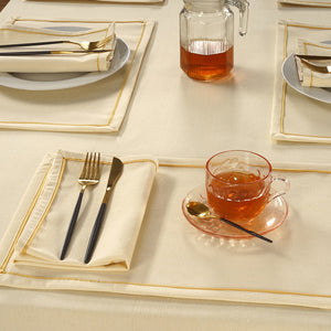 Comfortable Plain Virgo Woven Cotton Table Cover online In India