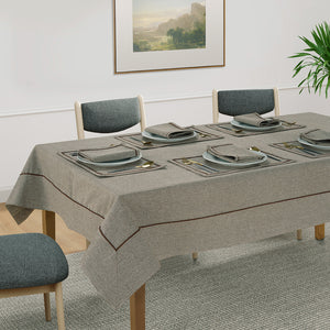 Comfortable Plain Virgo Woven Cotton Table Cover online In India