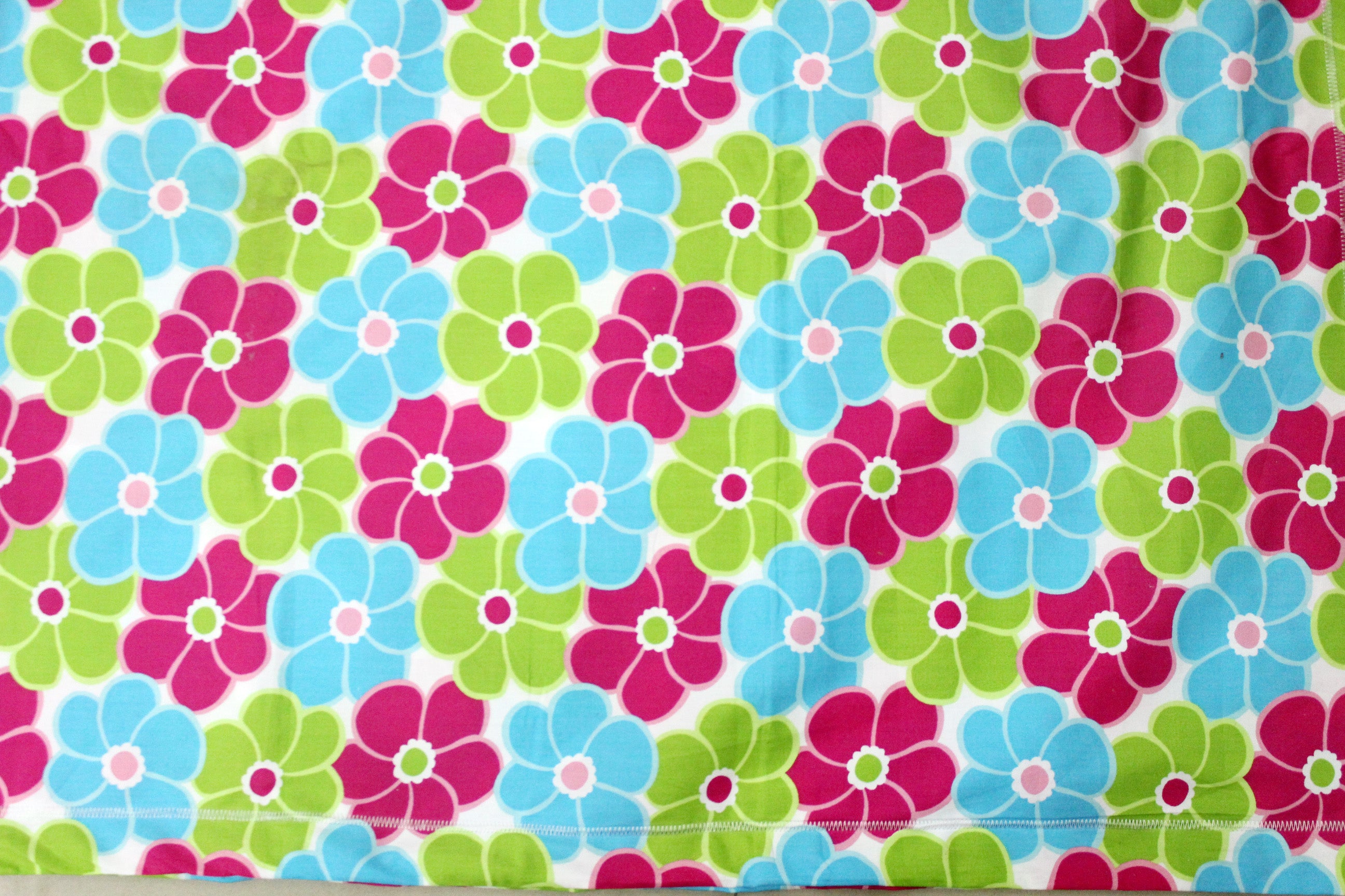 MARVEL Printed Cotton Floral 1 Pc Table Cover - Blue