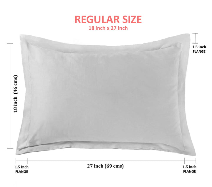 Soft 210 TC Plain Cotton Pillow Cover Set In Aqua Green Online In India(2 Pcs)