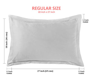 Soft 210 TC Plain Cotton Pillow Cover Set In Gold Online In India(2 Pcs)