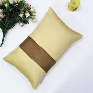 Stylish Cotton Satin Patch Throw/Lumber Pillow Online In India