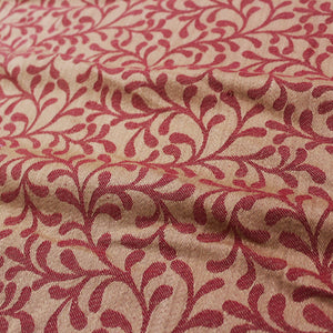 Alpha Maroon Woven Cotton Floral Table Cover(1 Pc) online in India