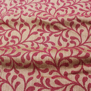 Alpha Maroon Woven Cotton Floral Table Cover(1 Pc) online in India