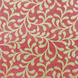Alpha Maroon Woven Cotton Floral Table Cover(1 Pc) online in India