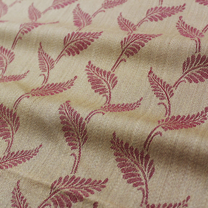 Alpha Brown Woven Cotton Floral Table Cover(1 Pc) online in India