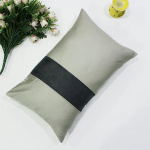 Stylish Cotton Satin Patch Throw/Lumber Pillow Online In India