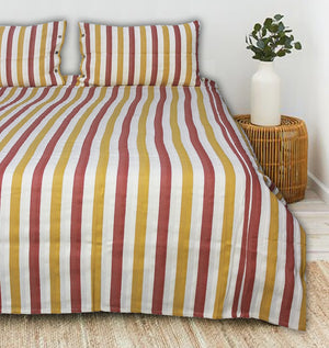 Elegant Alpha Woven 100% Cotton Handloom Bed Cover online in India