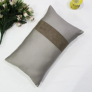 Stylish Cotton Satin Patch Throw/Lumber Pillow Online In India