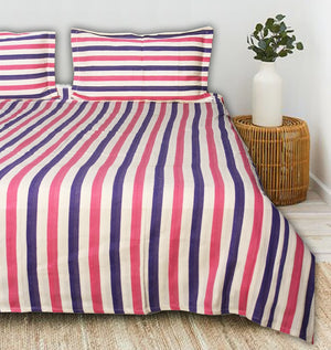 ALPHA Woven 100% Cotton Elegant Handloom Bed Cover fabric pattern