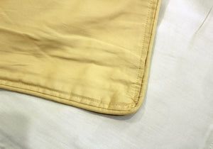 Plain 400 TC Luxurious Cotton Satin Duvet Cover in Cream & Gold online in India