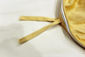 Plain 400 TC Luxurious Cotton Satin Duvet Cover in Cream & Gold online in India
