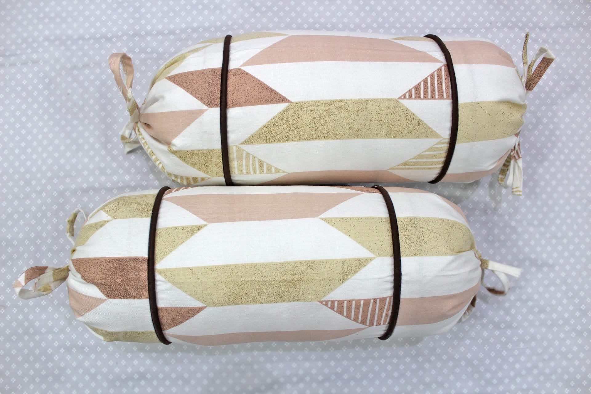 MELANGE 100% Cotton Baby Bolster Cover (with Bolster Insert), Multicolor