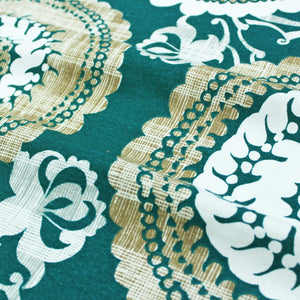 Alpha Green Woven Cotton Floral Table Cover(1 Pc) online in India