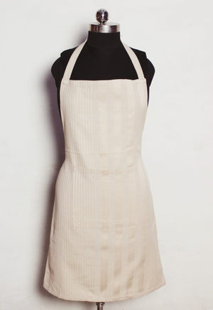Alpha Khaki Stripe Cotton Kitchen Apron(1 Pc) online in India