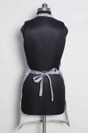 Alpha Grey Abstract Cotton Kitchen Apron(1 Pc) online in India