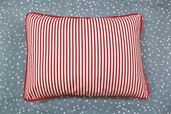 MELANGE 100% Cotton Baby Pillow Cover (with Pillow Insert), Red