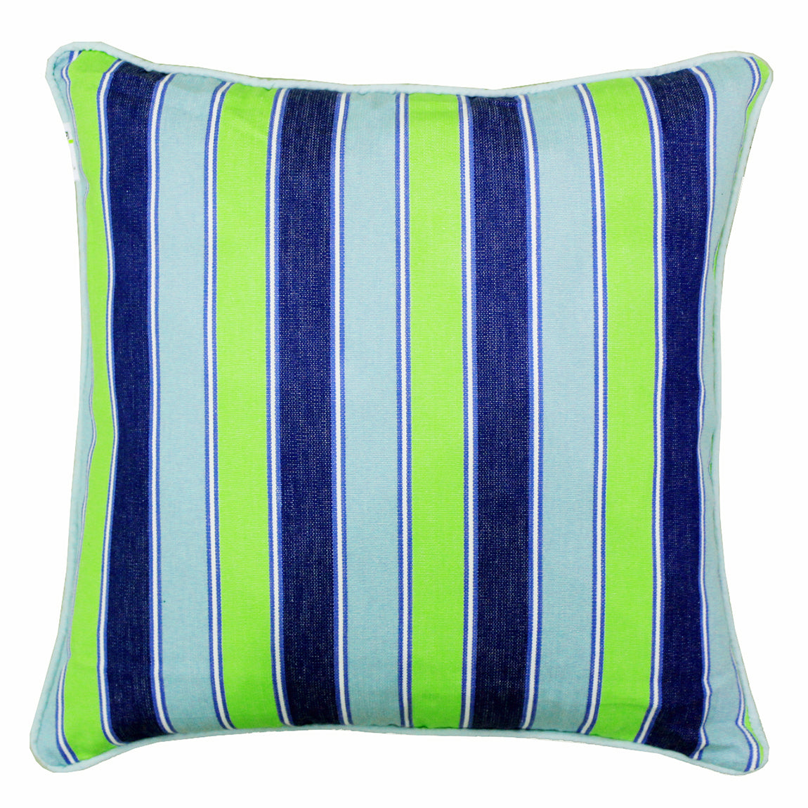 ALPHA Woven Cotton Stripes 2 Pcs Cushion Cover set - Blue