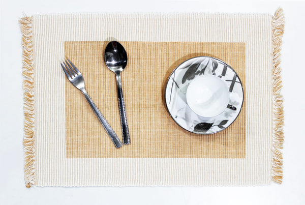 Classy Hand Woven Cotton Table Placemats Set( 6 P cs) online in India