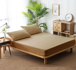 Camel Brown Water Proof Terry Mattress Protector online at best prices