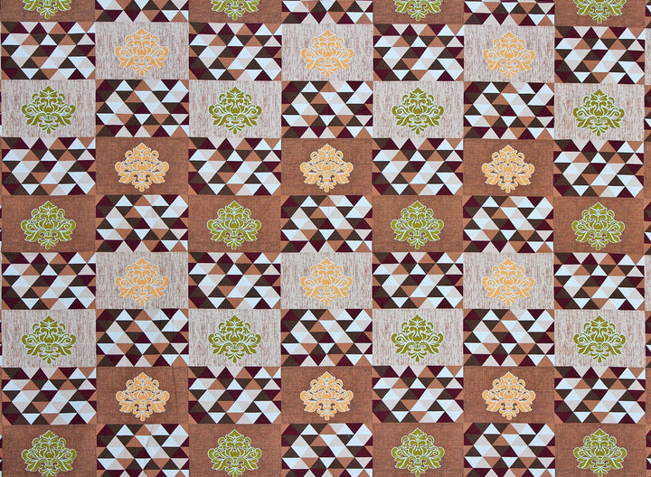 Sofe Handloom Print Cotton Flare Diwan Set(6 Pcs) online in India