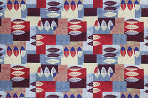 Designer Handloom Print Cotton Flare Diwan Set(6 Pcs) online in India