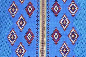 Designer Handloom Print Cotton Flare Diwan Set(6 Pcs) online in India