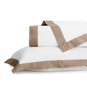 Cozy Divine 210 TC Cotton dohar In White Camel Brown At Best Prices
