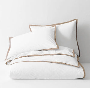 Cozy Divine 210 TC Cotton dohar In White Camel Brown At Best Prices