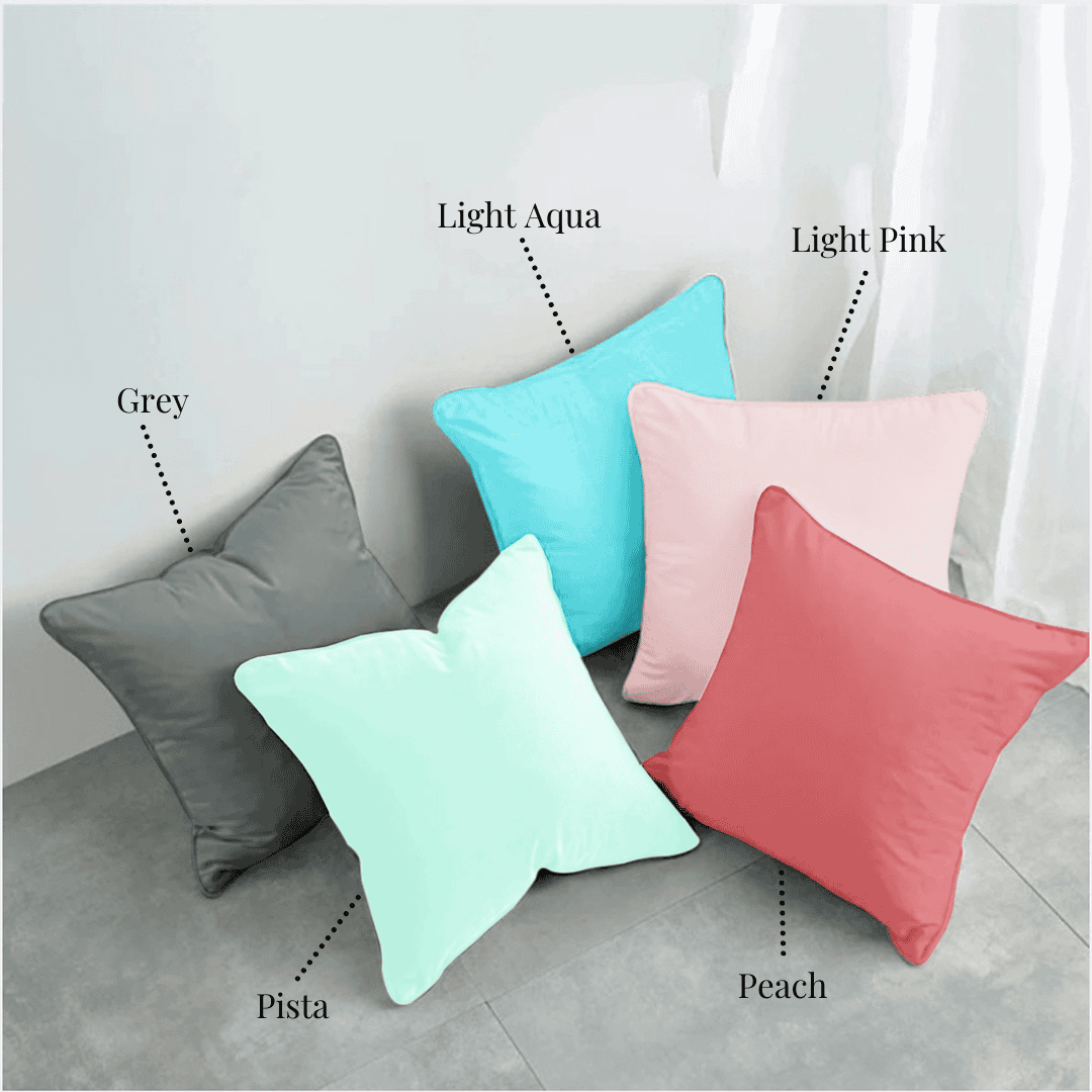 Cotton Decorative 5 Pcs Cushion Cover Set