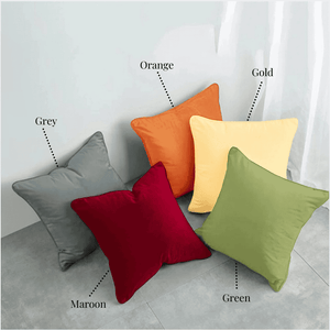 Plain Cotton Decorative Cushion Cover 5 Pcs online at best prices