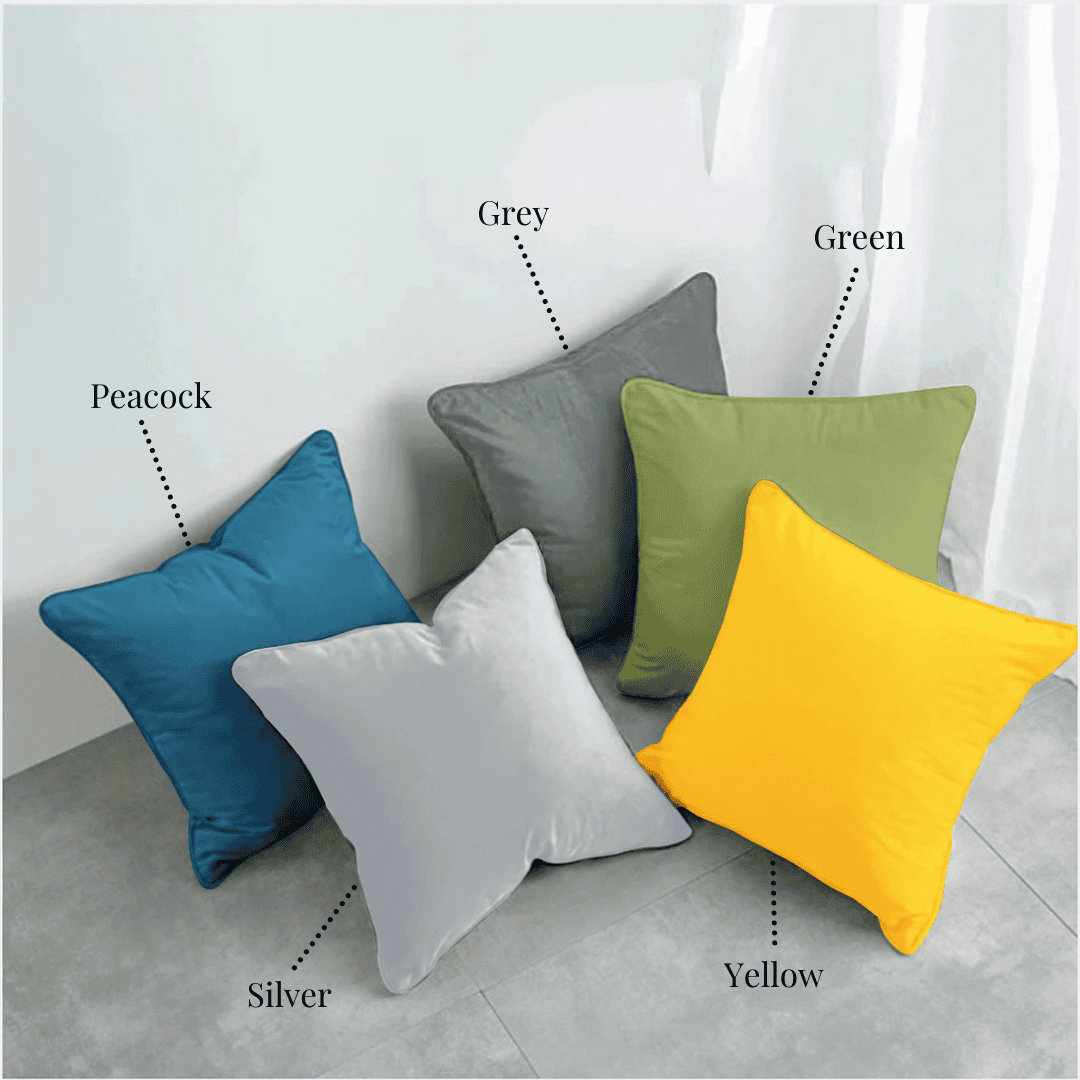 Cotton Decorative 5 Pcs Cushion Cover Set