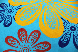 Designer Blue Printed Festive Colors Diwan Set(6 Pcs) online in India