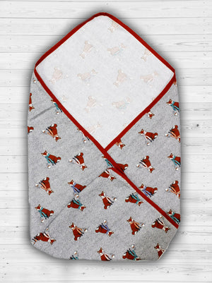 Soft Printed Cotton Wrapping Sheet for new born baby online in India