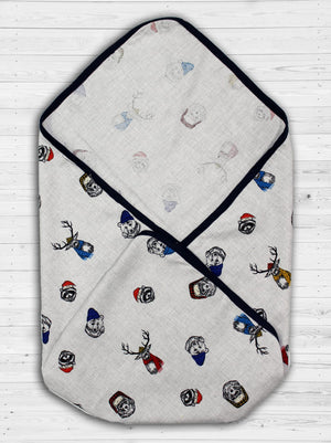 Soft Printed Cotton Wrapping Sheet for new born baby online in India