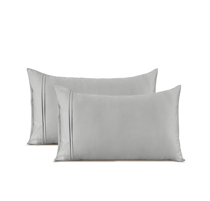 Soft Sliver 400 TC Cotton Satin Designer Pillow Covers Online In India