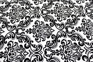 Soft Black 144 TC Damask Print Cotton Fabric(231 cms) online in India