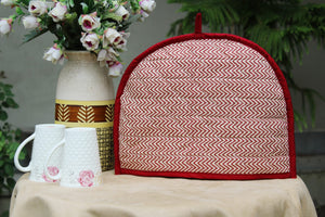 Stylish Maroon Printed Cotton Quilted Tea Cozy online in India at best prices