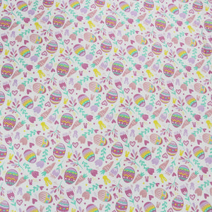 Soft Cotton Digital Print Single Fitted Bedsheet For Kids In Magenta