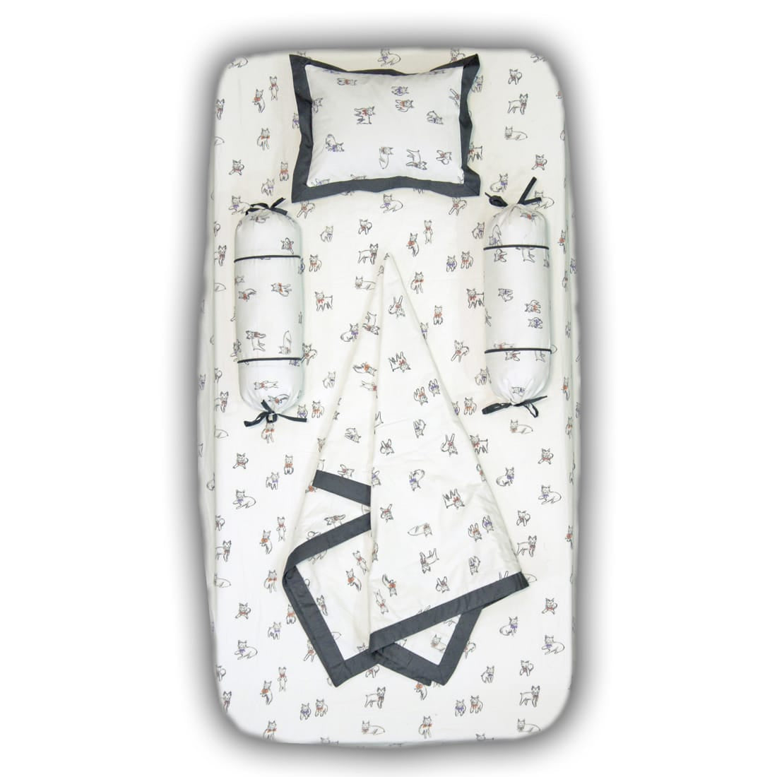 Soft cotton Baby Cot Bedsheet Set (5 Pcs) online In India