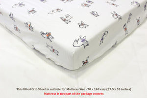 Soft cotton Baby Cot Bedsheet Set (5 Pcs) online In India