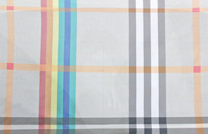 Soft Check Print 250 TC Fitted Bedsheet In Multicolor At Best Prices