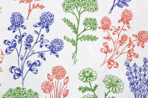 Soft Cotton Floral print 250 TC fitted bedsheet in Blue At Best Prices