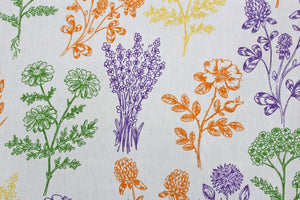 Soft cotton Floral print 250 TC fitted bedsheet in Purple At Best Prices