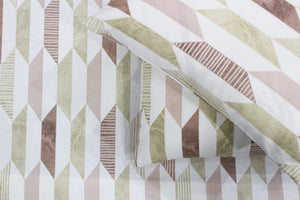 Soft Cotton Floral Print 250 TC Fitted Bedsheet In Brown Online In India